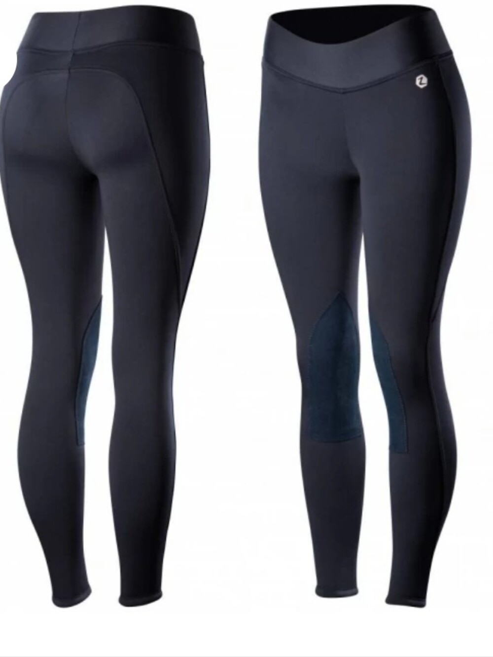 Horze active tights riding pants fleece winter Kids EU 110/ US XXS New Black